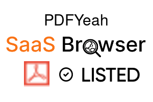 PDFYeah - SaaS Browser Verified Badge
