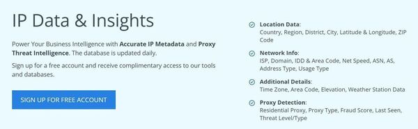 IP2Location Screenshot 1