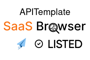 APITemplate - SaaS Browser Verified Badge