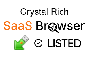 Crystal Rich - SaaS Browser Verified Badge