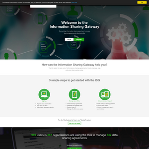 Information Sharing Gateway Screenshot