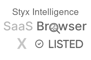 Styx Intelligence - SaaS Browser Verified Badge