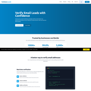ValidateLeads Screenshot