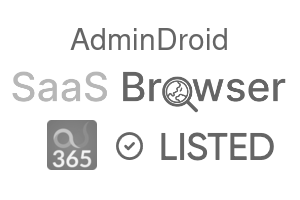 AdminDroid - SaaS Browser Verified Badge
