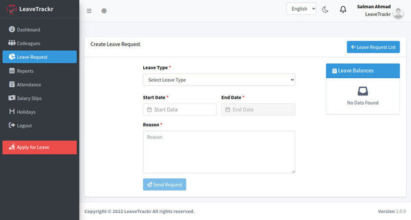 LeaveTrackr Screenshot 3