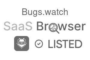 Bugs.watch - SaaS Browser Verified Badge
