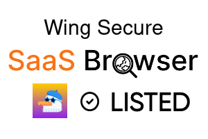 Wing Secure - SaaS Browser Verified Badge