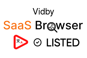 Vidby - SaaS Browser Verified Badge