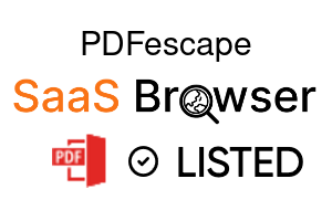 PDFescape - SaaS Browser Verified Badge