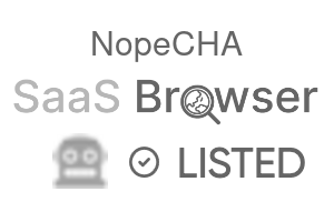 NopeCHA - SaaS Browser Verified Badge