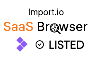 Import.io - SaaS Browser Verified Badge