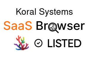 Koral Systems - SaaS Browser Verified Badge