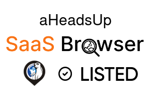 aHeadsUp - SaaS Browser Verified Badge