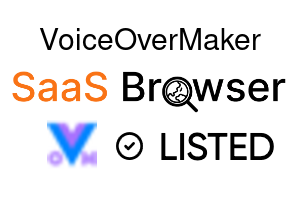 VoiceOverMaker - SaaS Browser Verified Badge