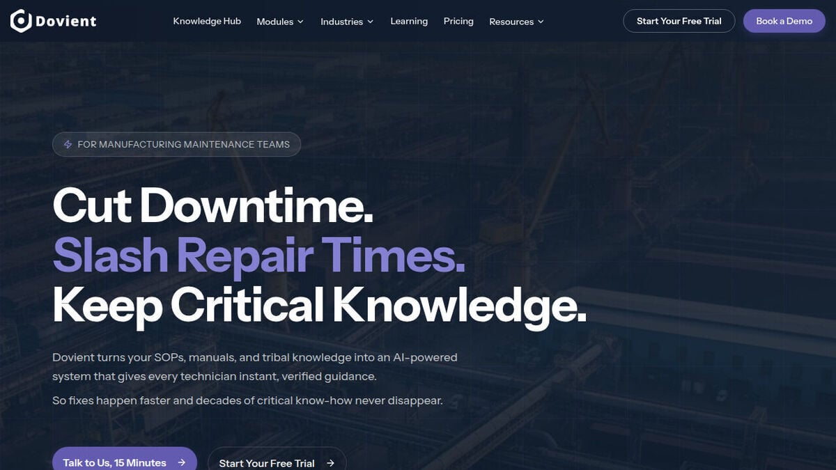 Dovient homepage