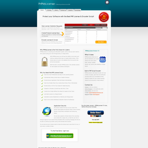 PHPMyLicense Screenshot